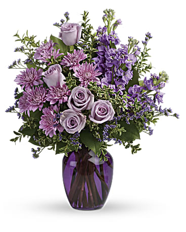 Together At Twilight Bouquet | Mixed Bouquets | Same Day Flower Delivery | Purple | Teleflora