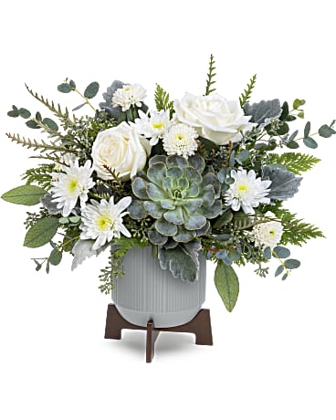 Tranquil Clouds Bouquet | Roses | Same Day Flower Delivery | White | Teleflora