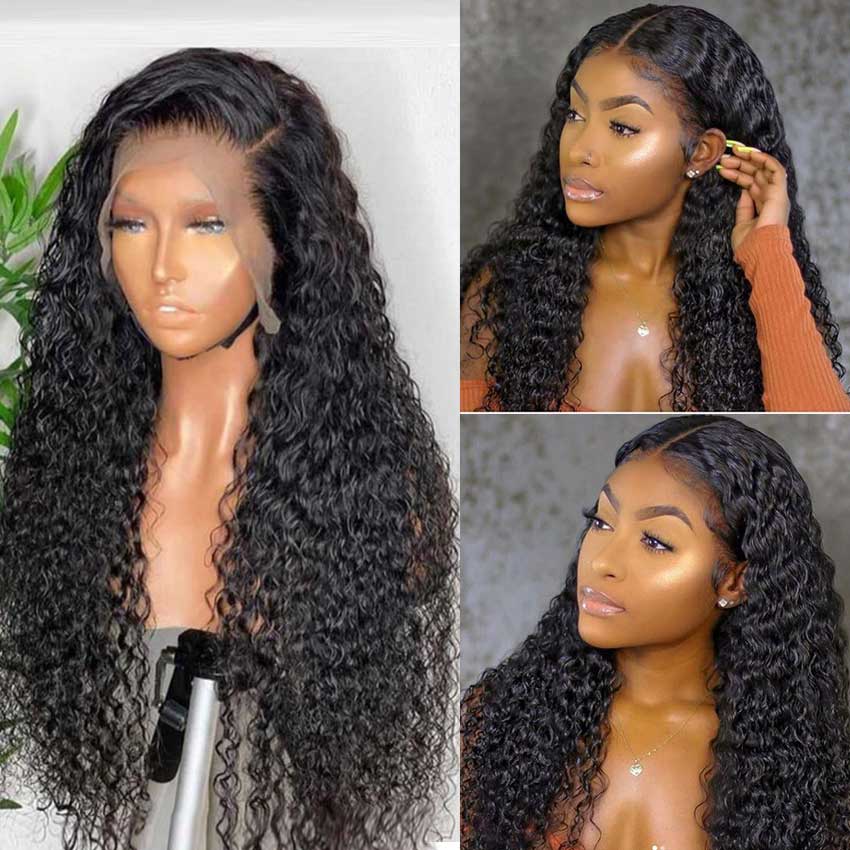 Upgrade 13*6 Water Wave Lace Front Wig Brazilian Human Hair 150% 180% 250% Density