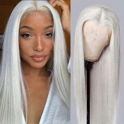 White HD Transparent 13*4 13*6 Full Lace Front Wigs Ashimary Human Hair