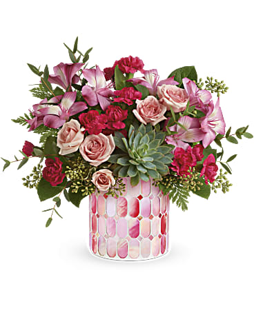 Wild Romance Bouquet | Mixed Bouquets | Same Day Flower Delivery | Pink | Teleflora